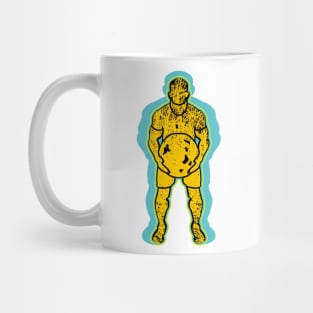 abstract weight lifting guy Mug